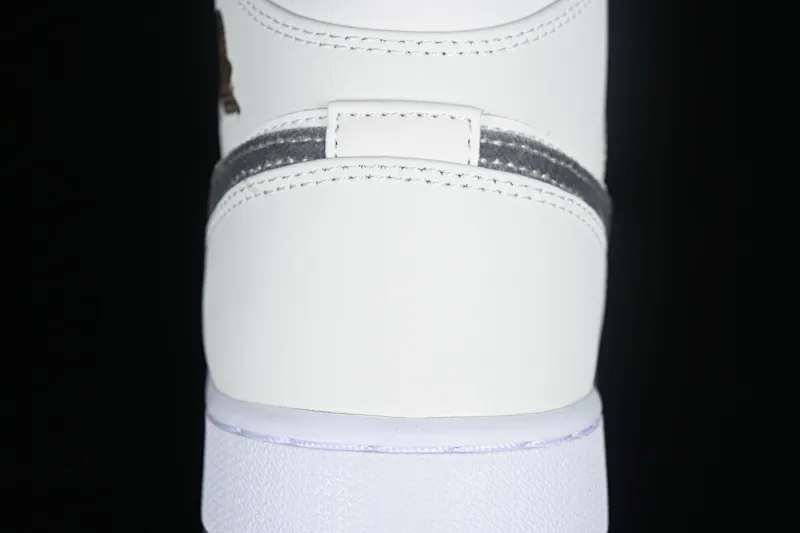 All categories Air Jordan Jordan series basketball shoes Air Jordan 1 Mid G version pure original Air Jordan 1 Mid AJ1 Joe 1 rice gray Chinese culture casual sneakers FB9899-100